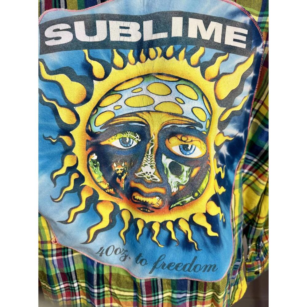 April 25th Flannels – Sublime Sun‎ Patch Plaid Chaps Unisex 3X Y2K Summer Ska